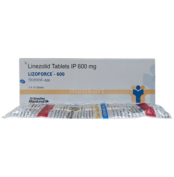 lizoforce 600mg tablet 10's